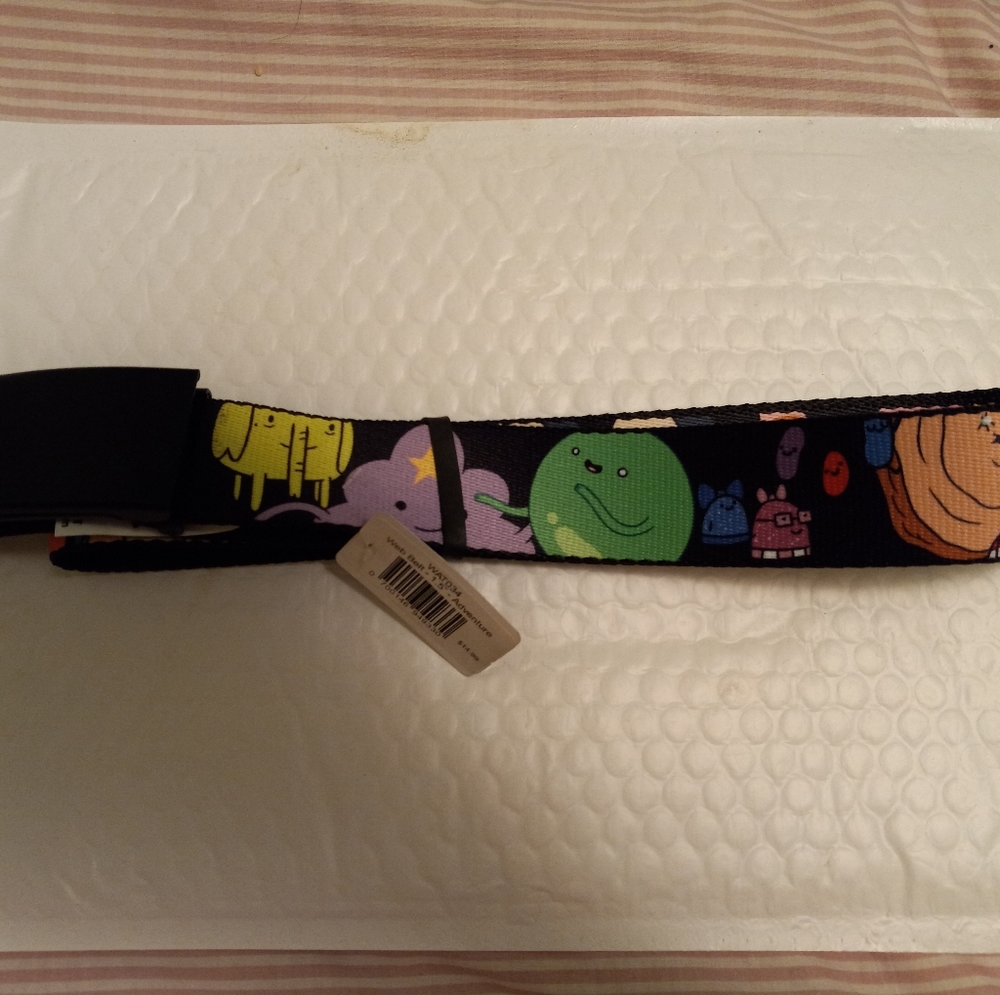 NWT Adventure Time adjustable buckle belt